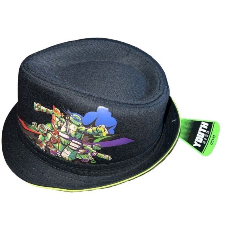 Nickelodeon Boys Black Green Ninja Turtles Bucket Hat One Size